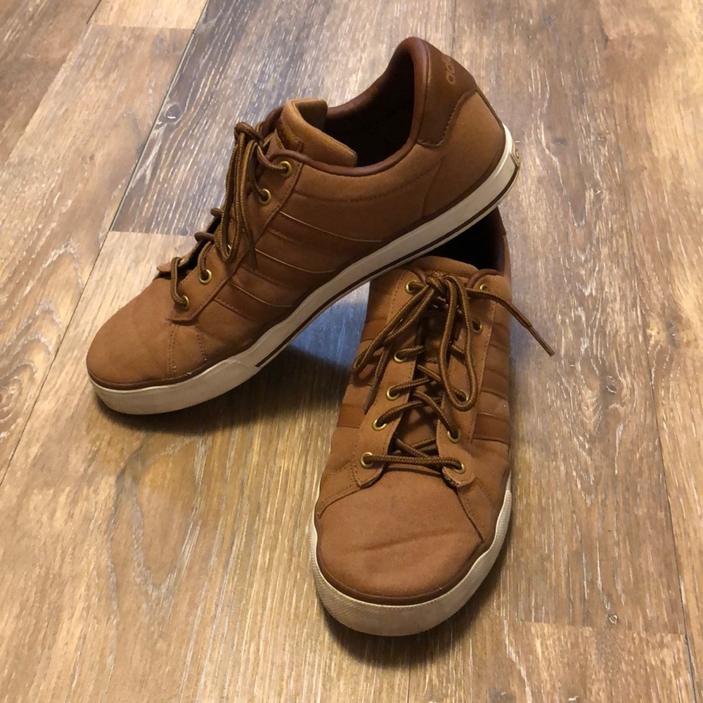 Light brown adidas sneakers